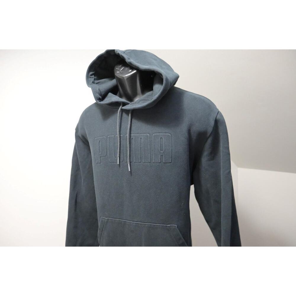 Puma Hoodie Athletic Cotton Blend Performance Black‎ Athletic Mens Sz Large